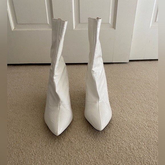 Fashion Nova Shoes - fashion nova white heeled boots